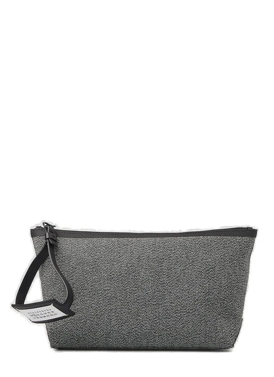 Maison Margiela Logo Patch Zipped Pouch