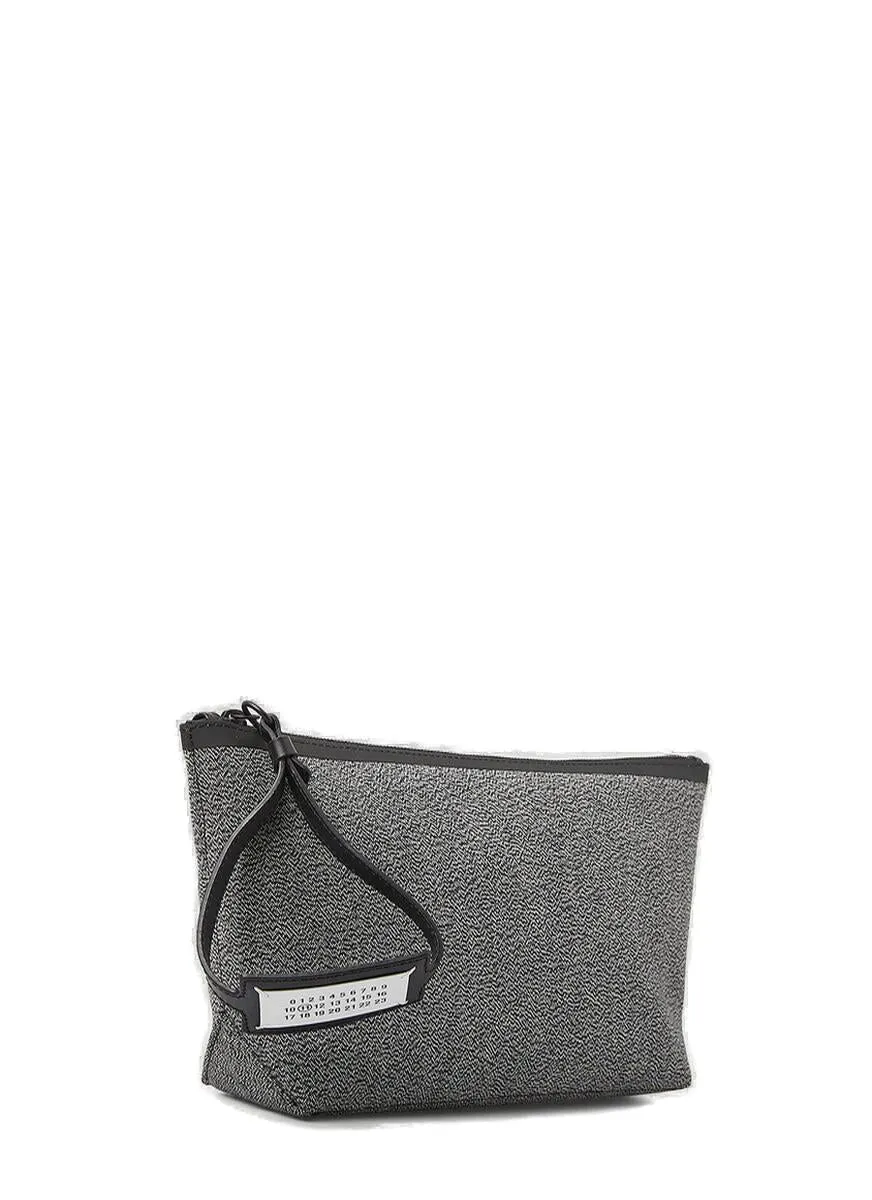 Maison Margiela Logo Patch Zipped Pouch