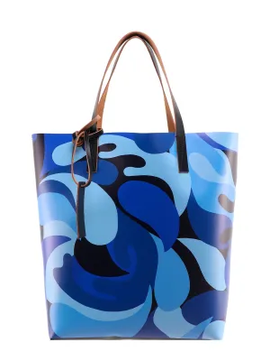Marni 50s Camo Print Tribeca Tote Bag
