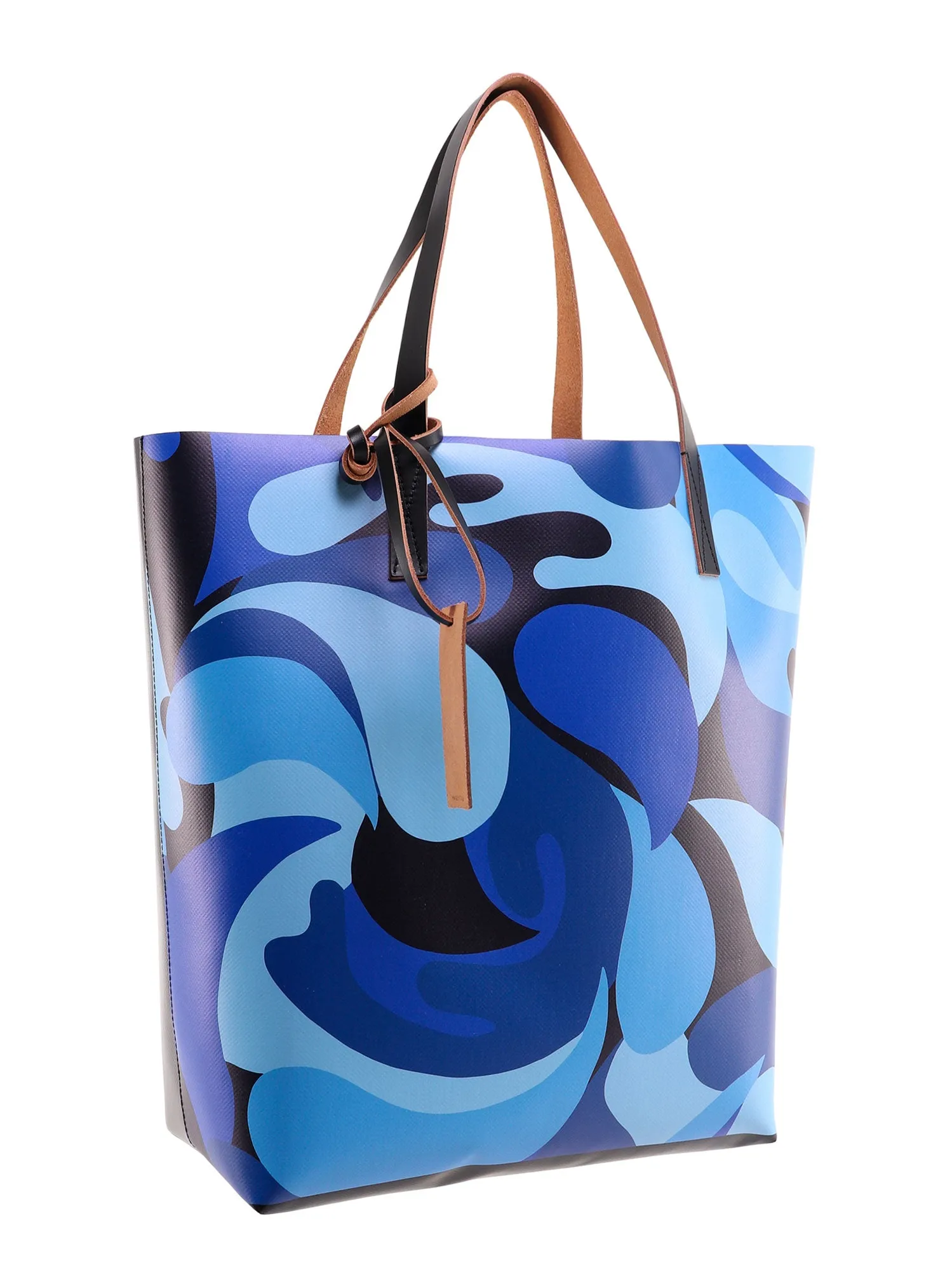 Marni 50s Camo Print Tribeca Tote Bag