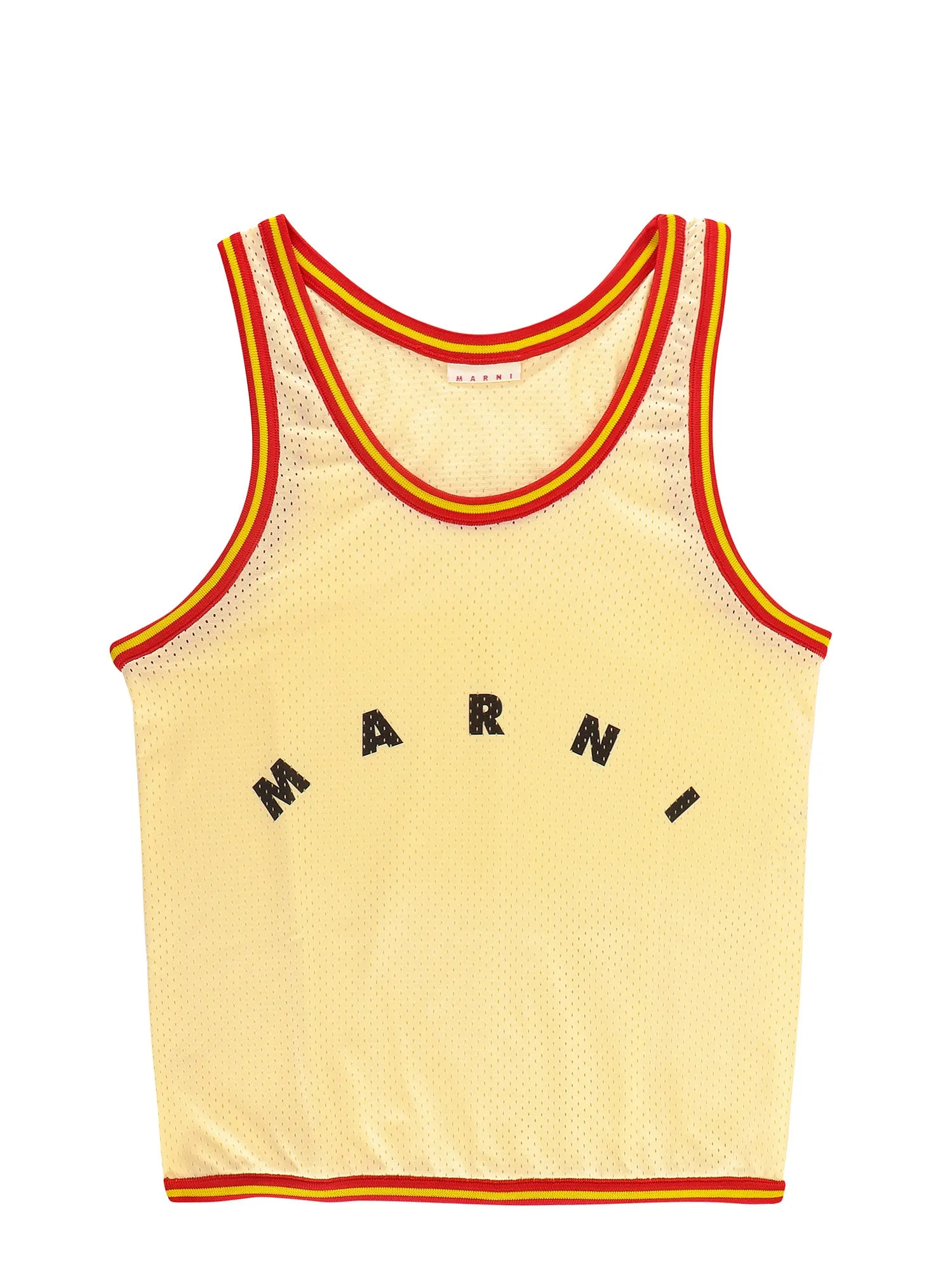 Marni Logo Print Perforated Tote Bag