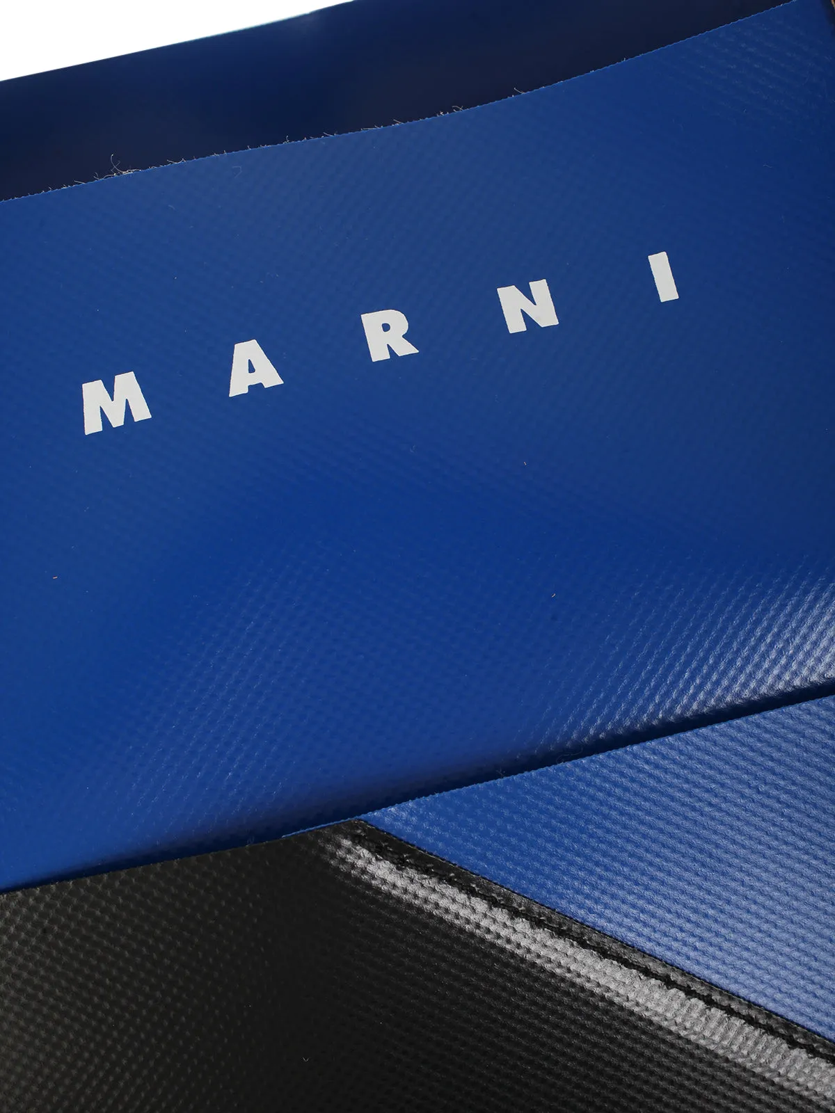 Marni Logo Printed High-Shine Tote Bag
