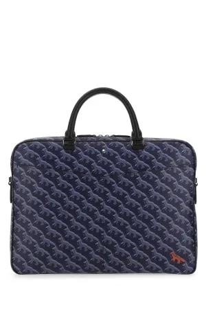 Montblanc X Maison Kitsun Fox Patterned Document Case