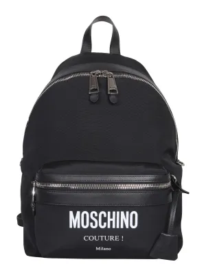 Moschino Couture Logo Print Backpack