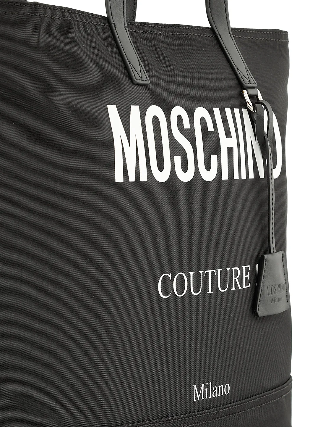 Moschino Couture Logo Printed Tote Bag
