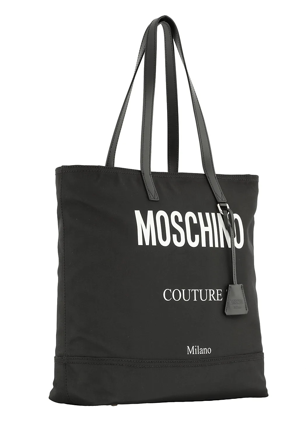 Moschino Couture Logo Printed Tote Bag