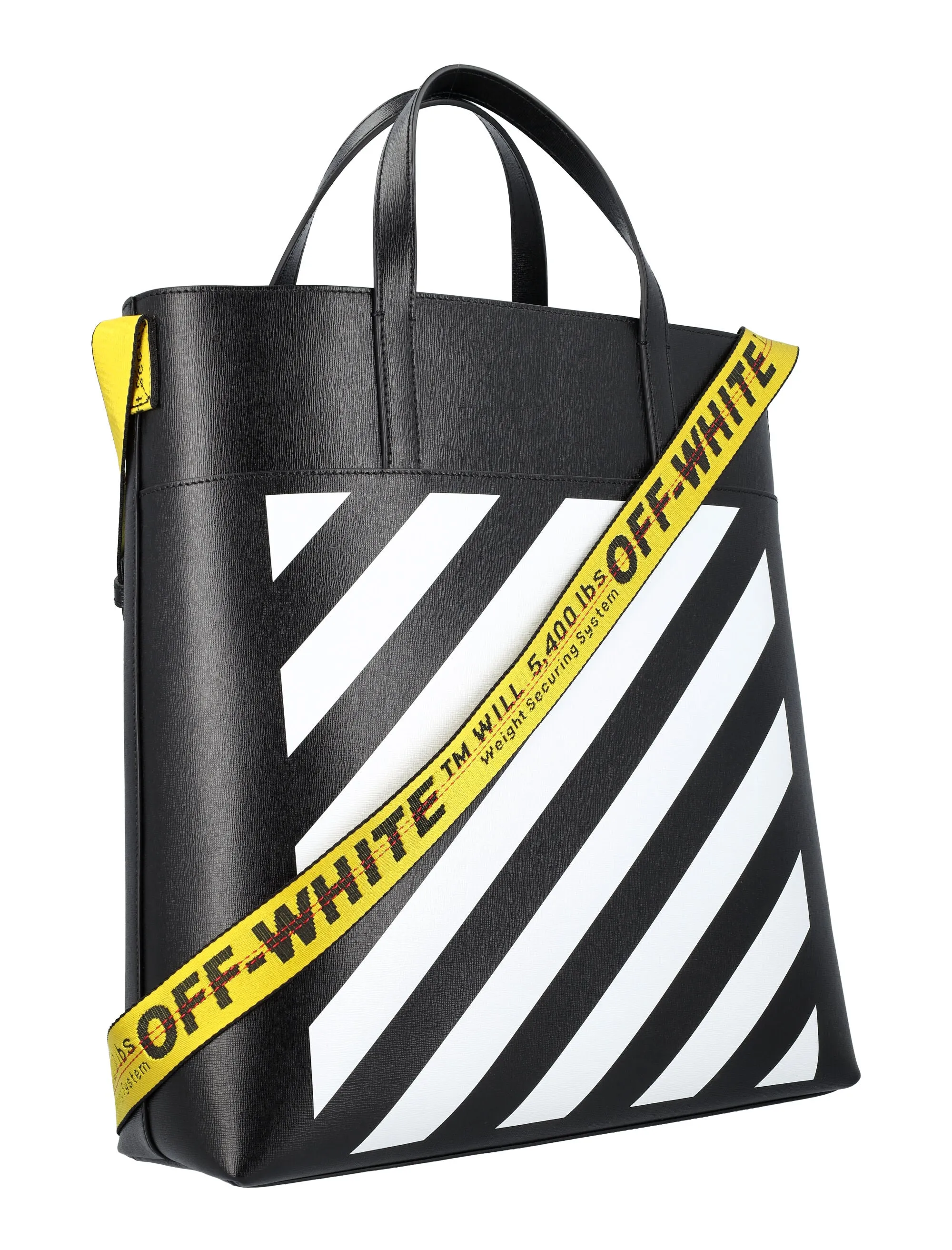 Off-White Diag Printed Logo Band Tote Bag