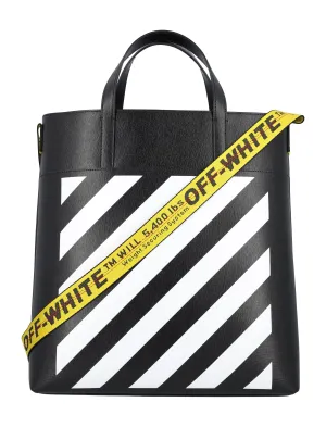 Off-White Diag Printed Logo Band Tote Bag
