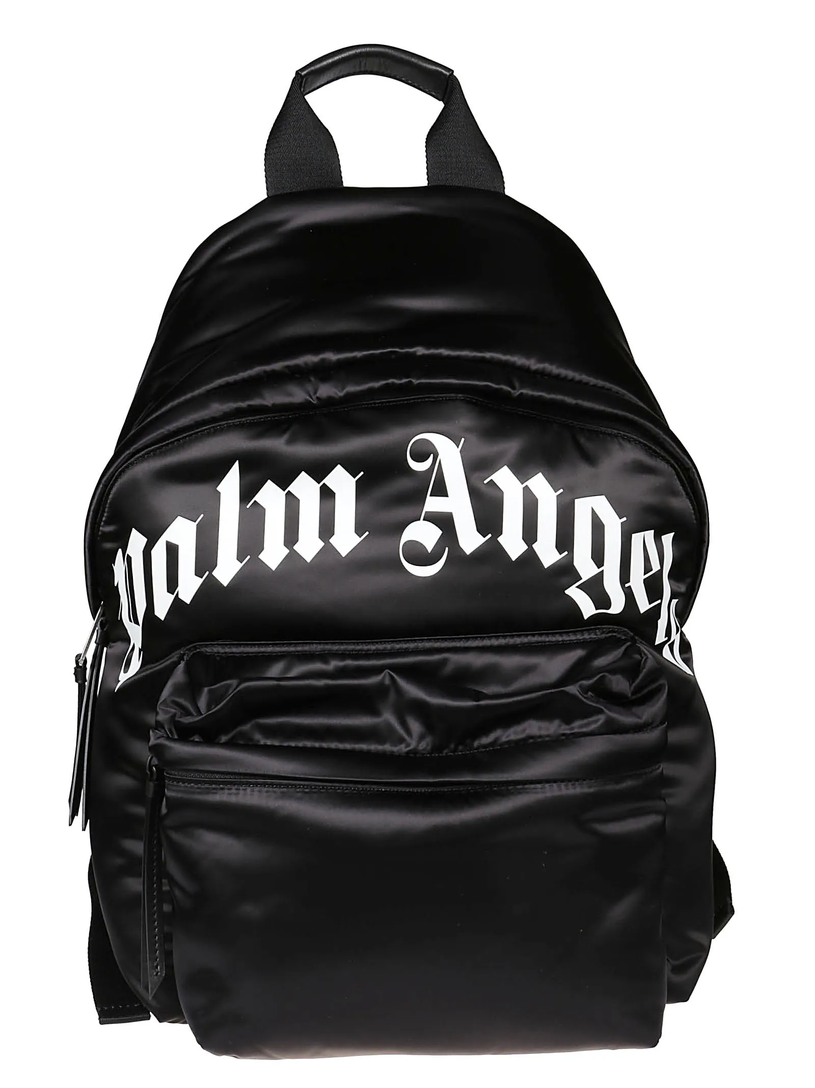 Palm Angels Curved Logo Print Backpack