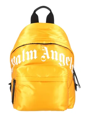 Palm Angels Logo Print Zipped Backpack