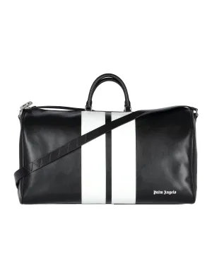 Palm Angels Stripe Detailed Zipped Travel Bag