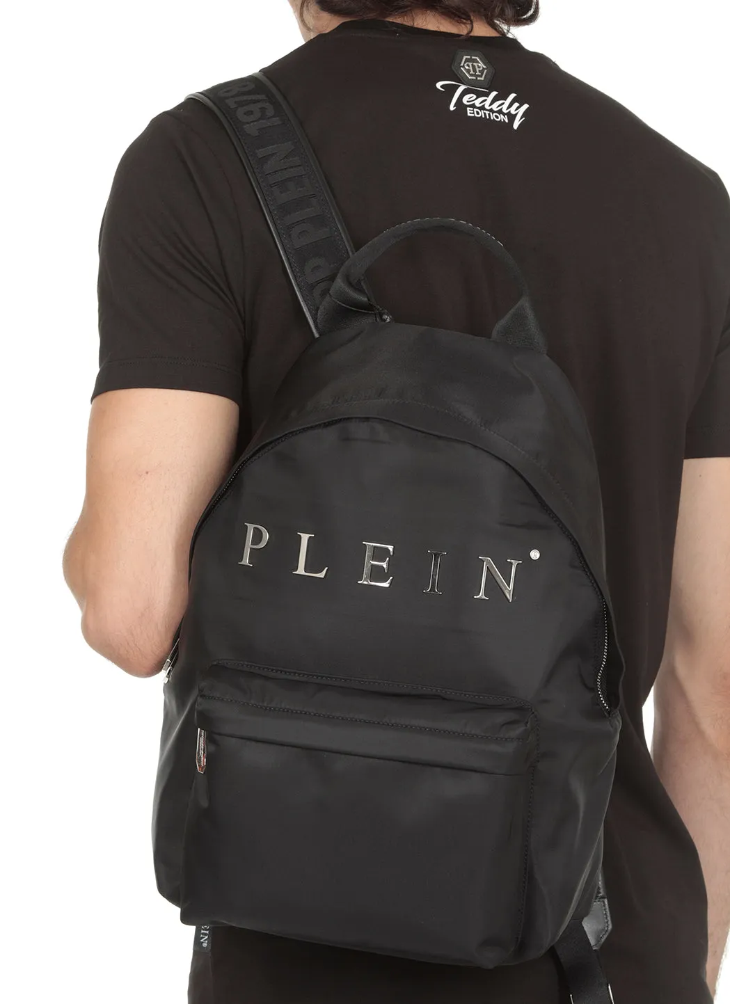 Philipp Plein Logo Plaque Backpack