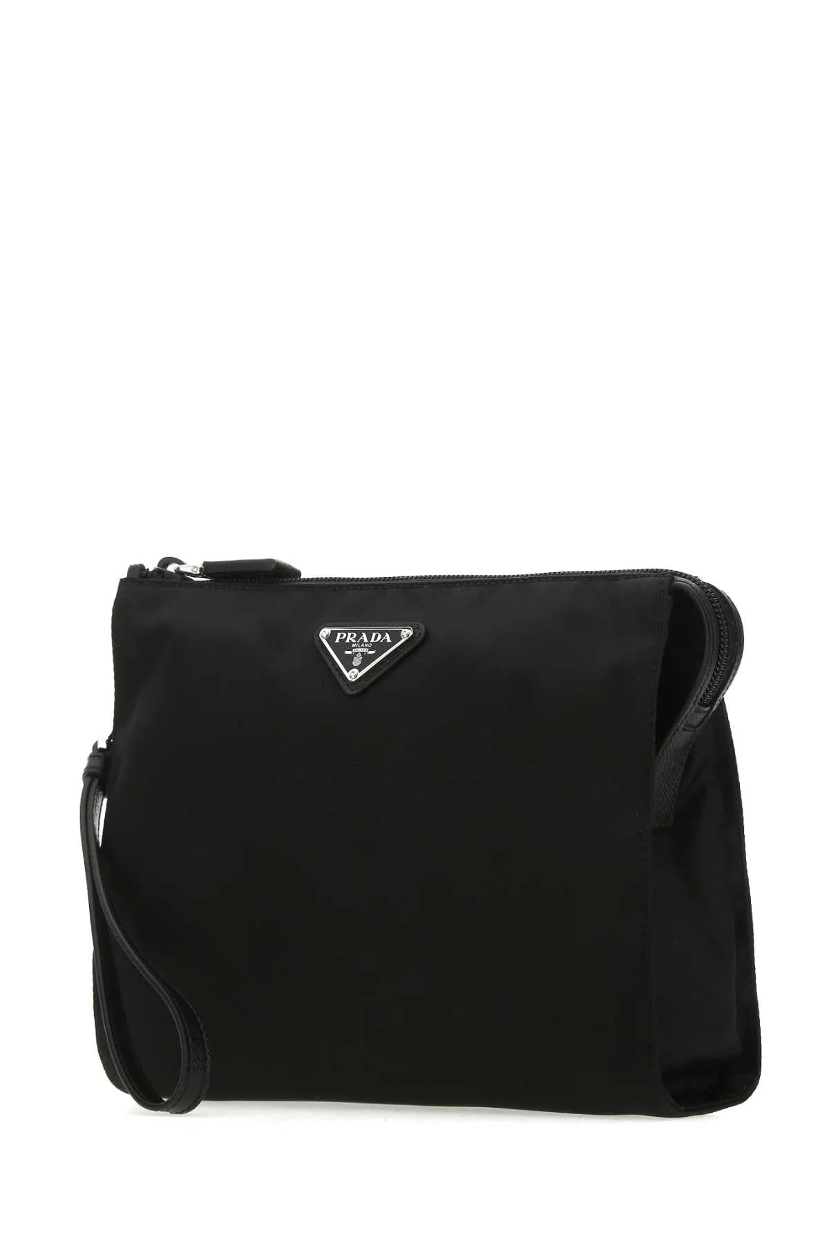Prada Logo Plaque Pouch