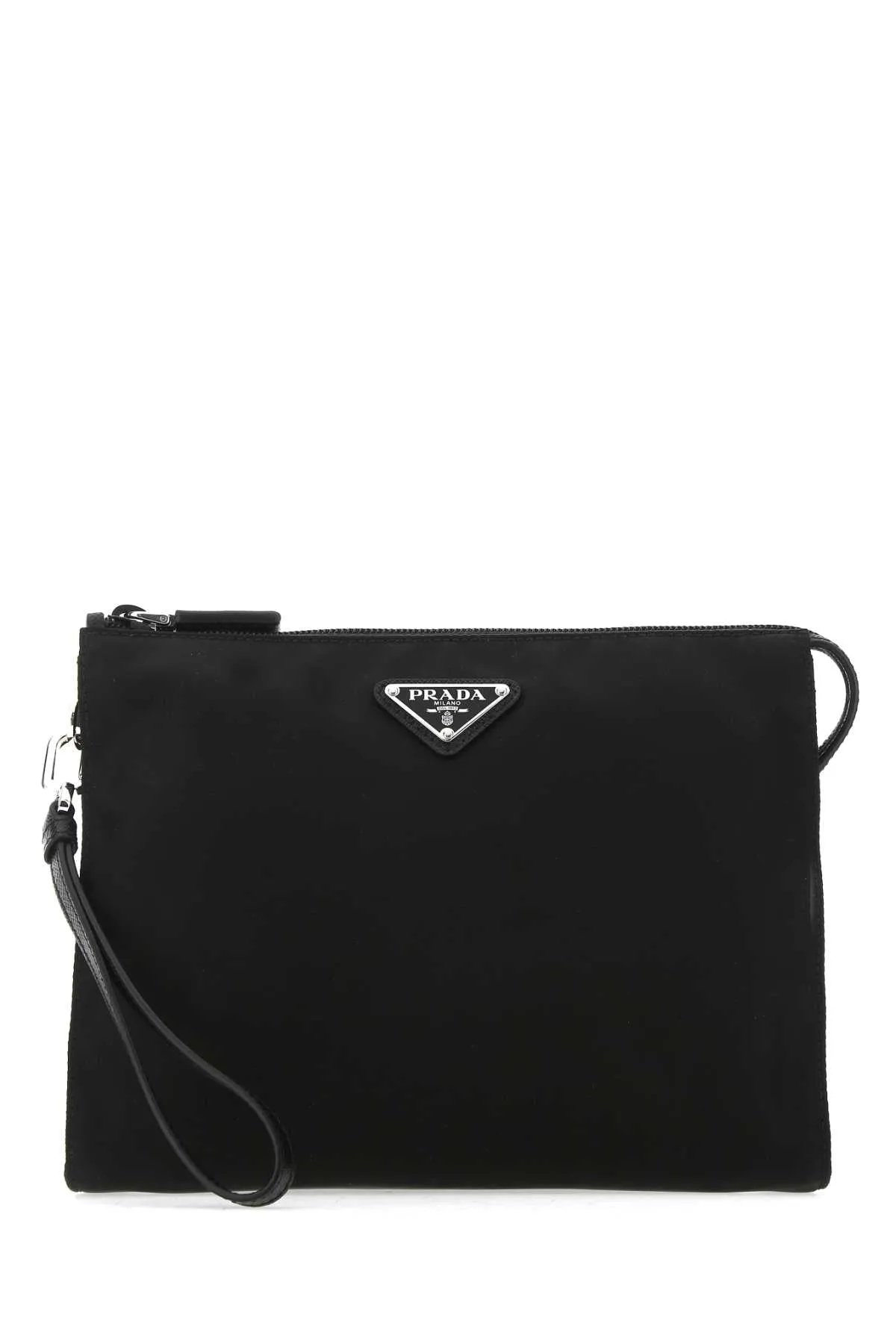 Prada Logo Plaque Pouch