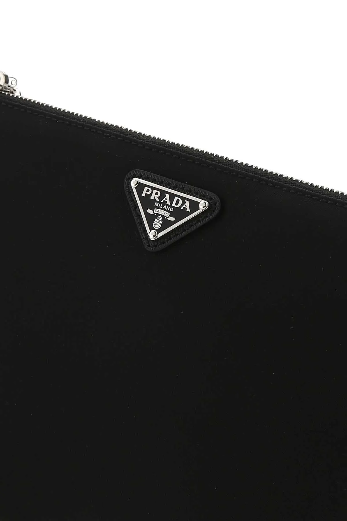 Prada Logo Plaque Pouch