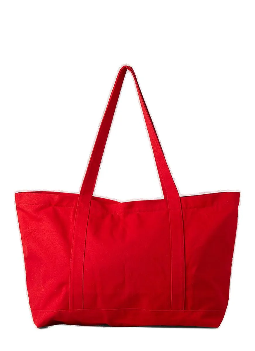 Raf Simons Logo Patched Top Handle Bag