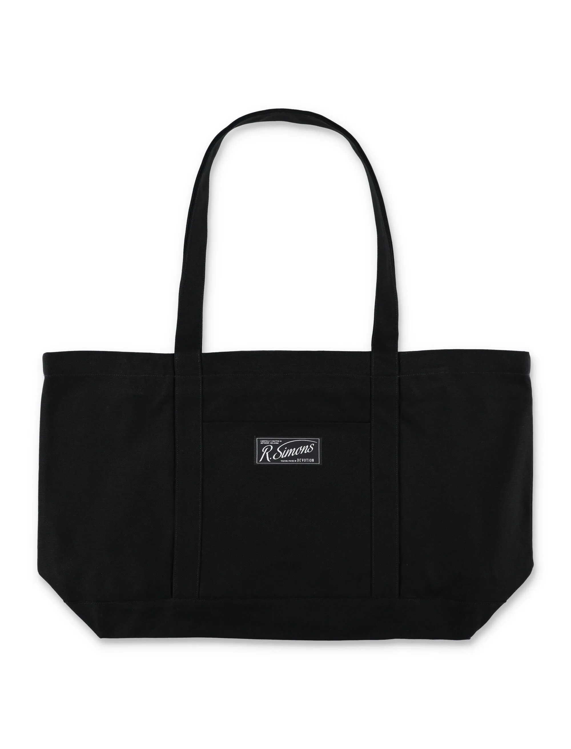 Raf Simons Logo Patched Top Handle Bag