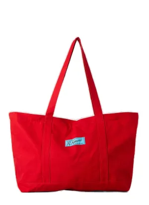 Raf Simons Logo Patched Top Handle Bag