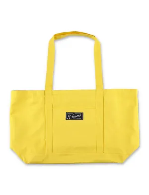 Raf Simons Logo Patched Top Handle Bag