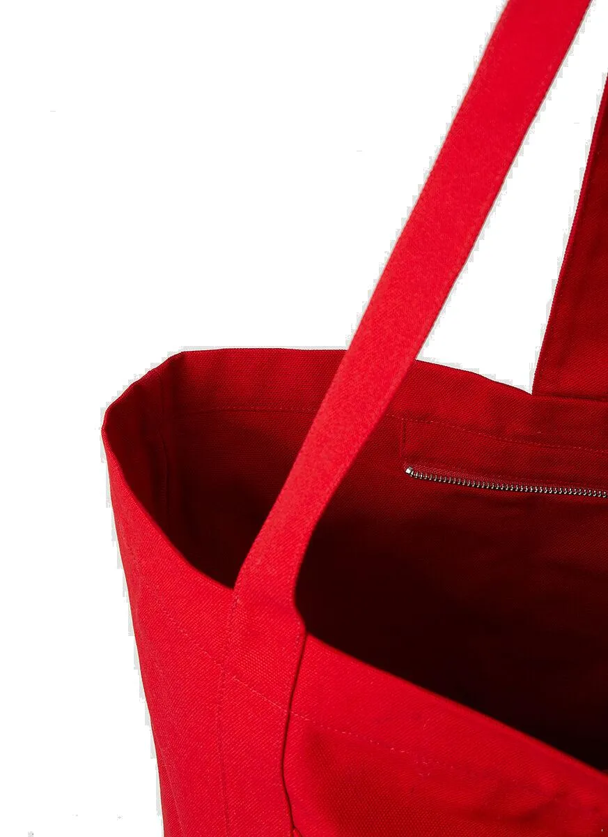 Raf Simons Logo Patched Top Handle Bag