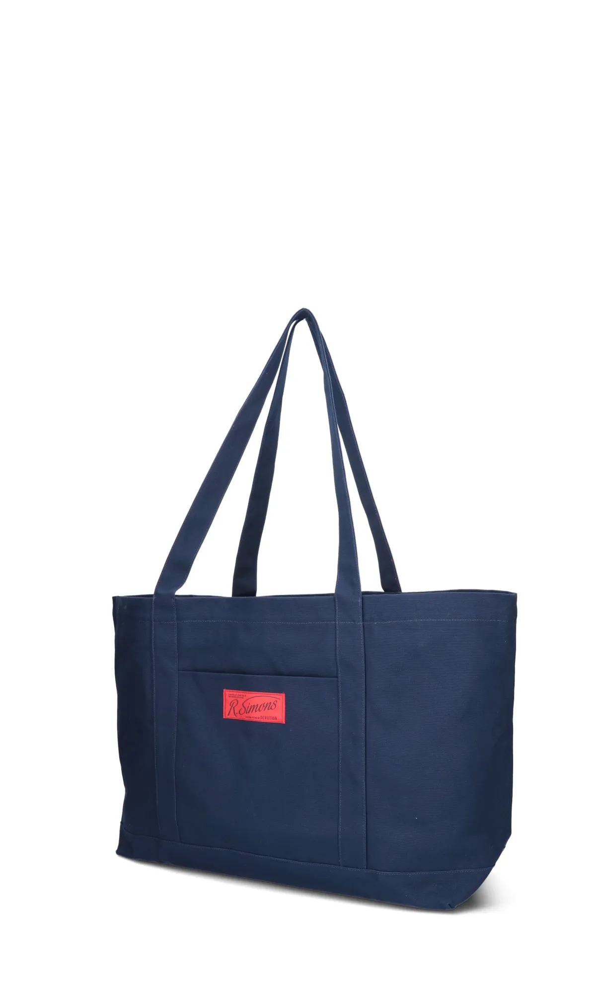 Raf Simons Logo Patched Top Handle Bag