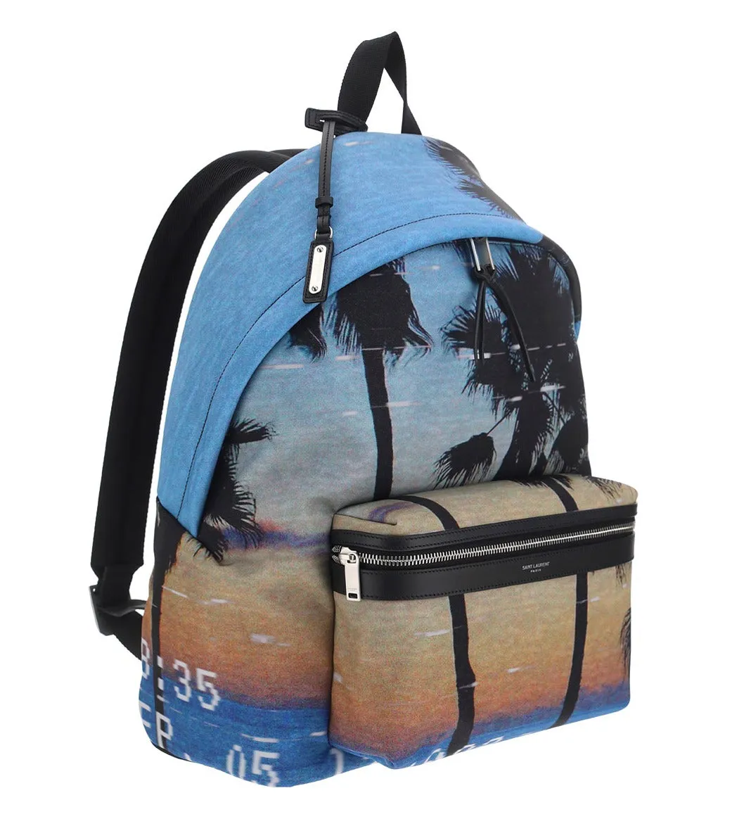Saint Laurent All-Over Sunset Pattern Backpack