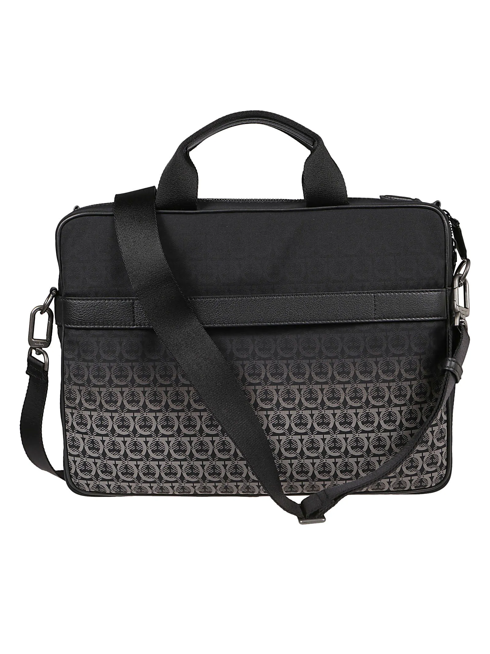 Salvatore Ferragamo Logo Print Laptop Bag