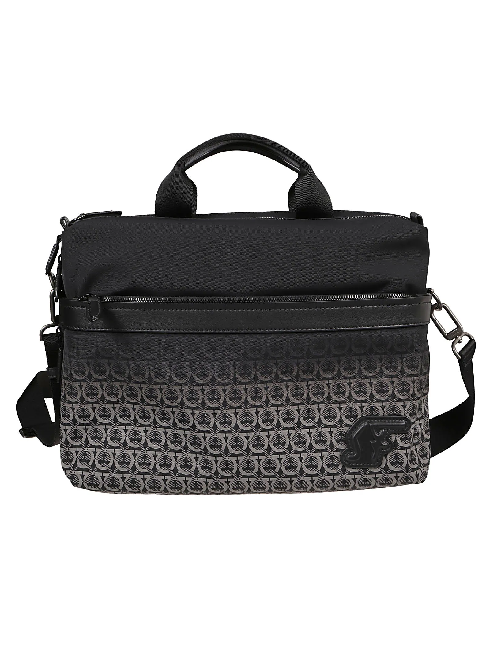 Salvatore Ferragamo Logo Print Laptop Bag