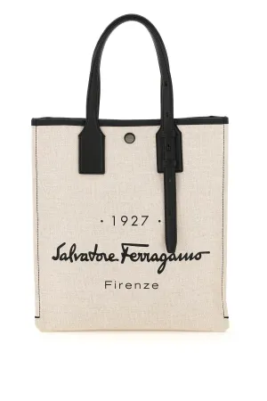 Salvatore Ferragamo Logo Printed Tote Bag