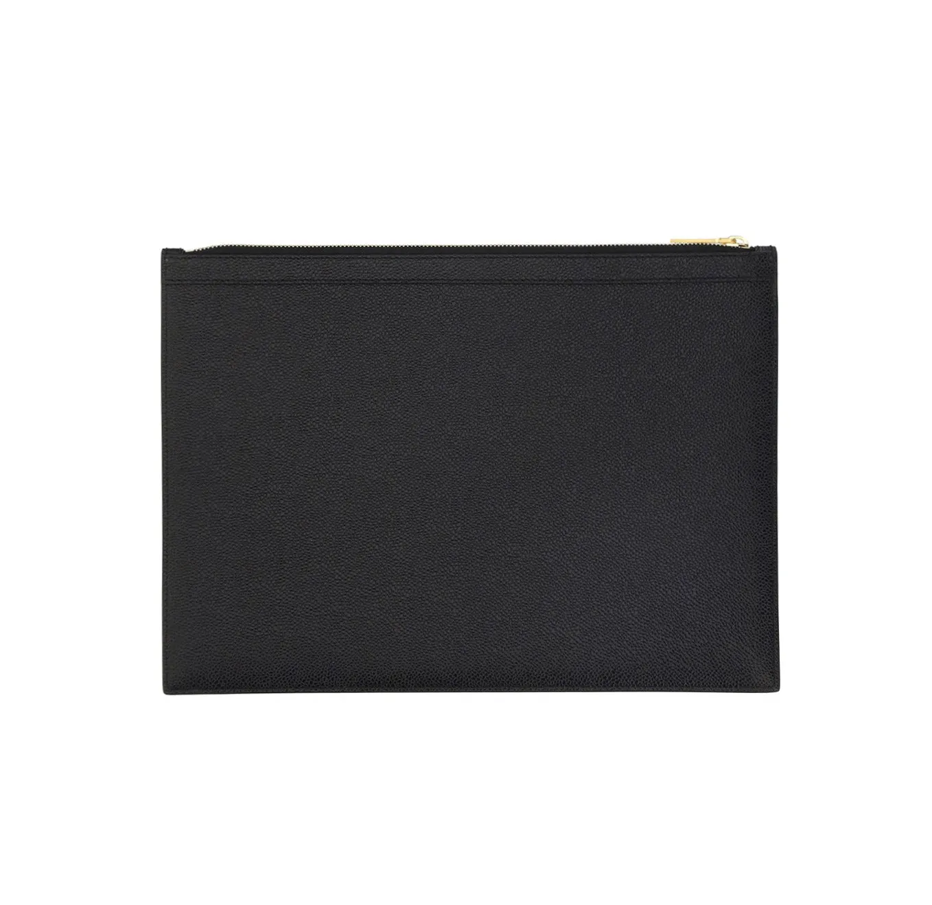 Thom Browne 4-Bar Logo Detailed Zipped Briefcase