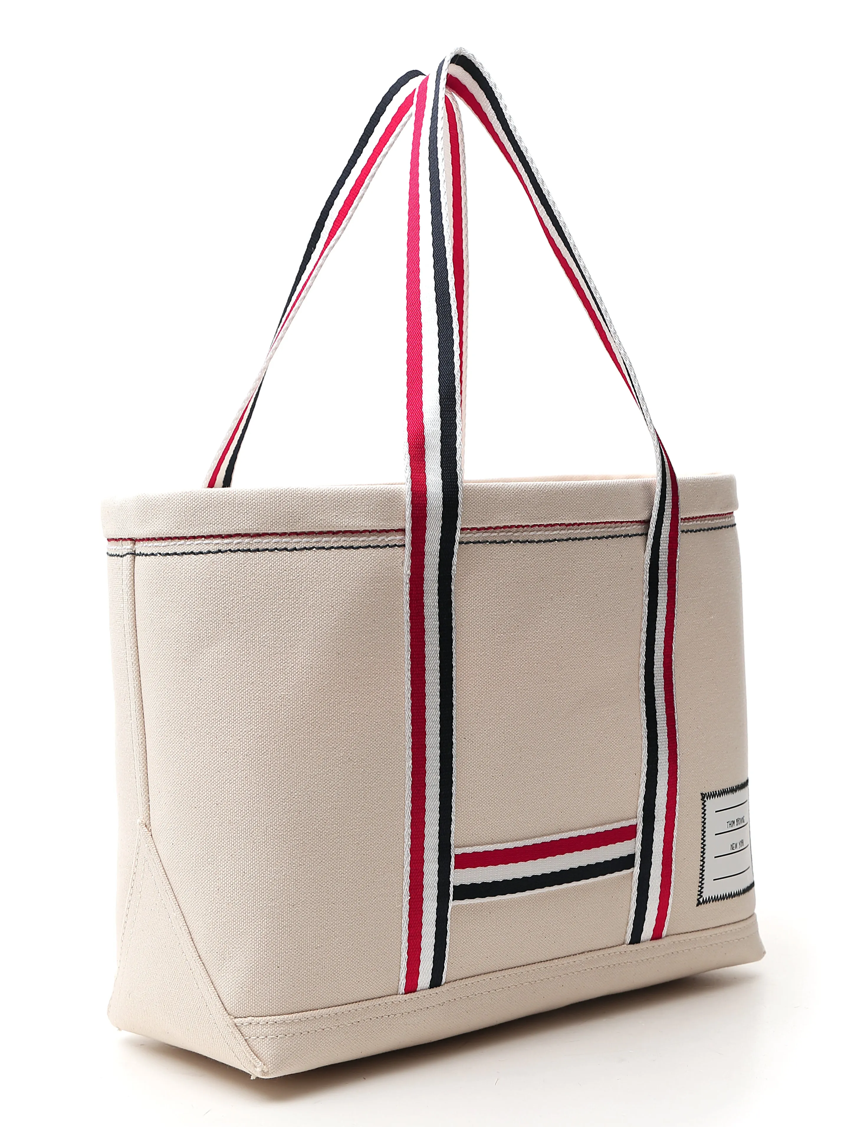 Thom Browne Striped Detail Tote Bag