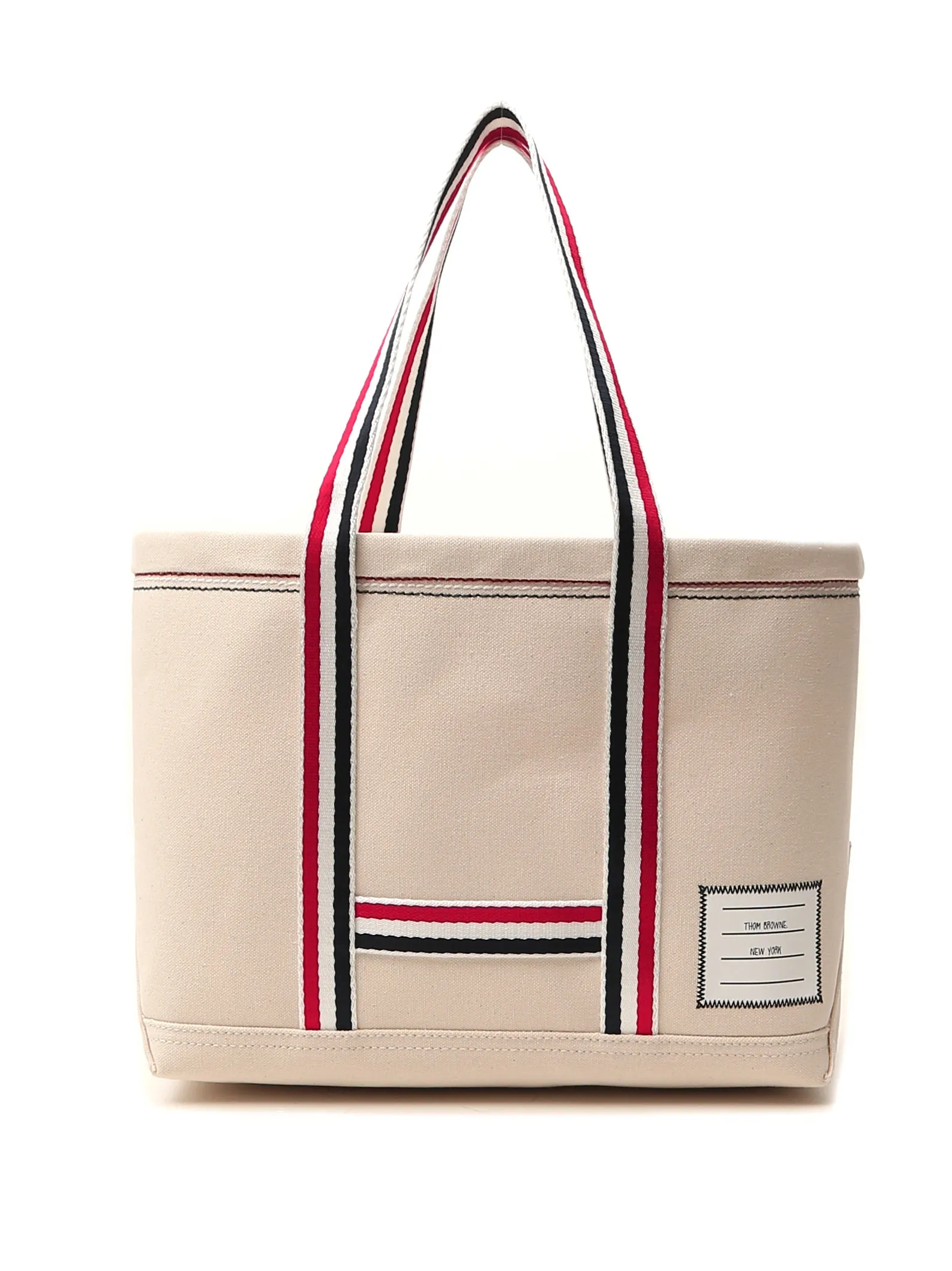 Thom Browne Striped Detail Tote Bag
