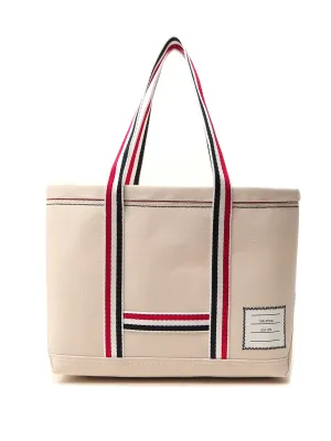 Thom Browne Striped Detail Tote Bag