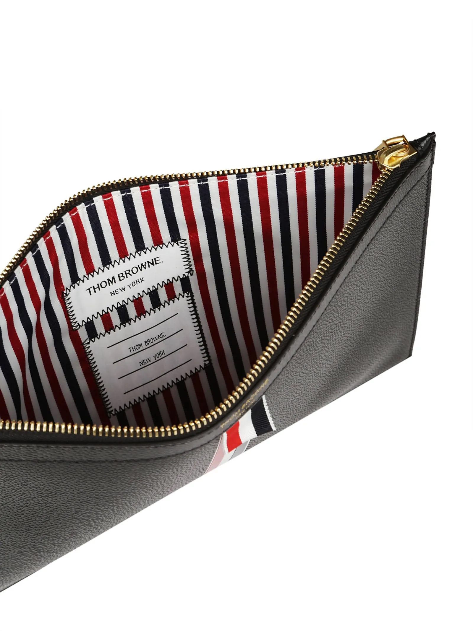 Thom Browne Vertical Intarsia Stripe Tablet Case