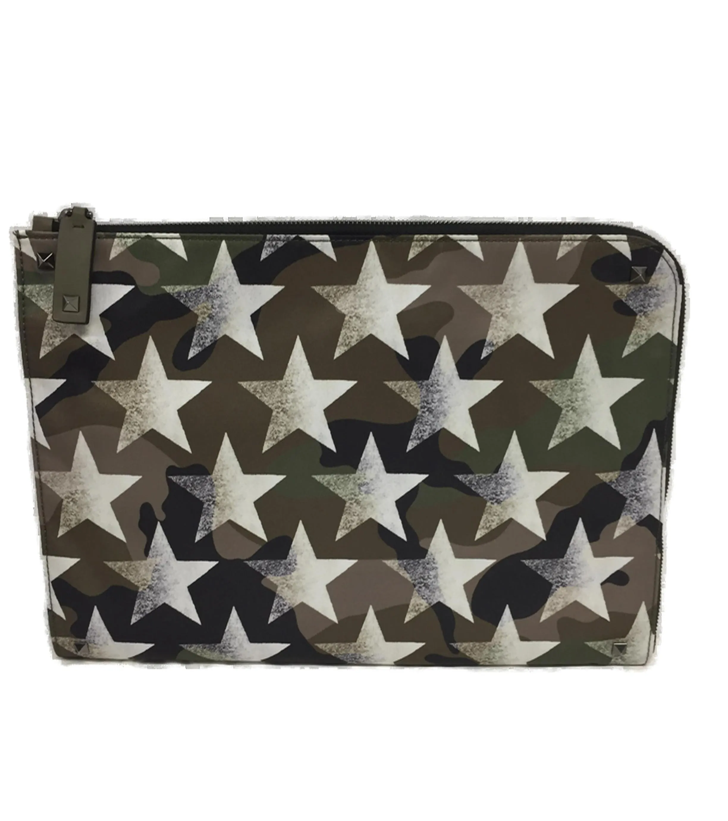 Valentino Garavani Rockstud All-Over Printed Zip-Up Pouch