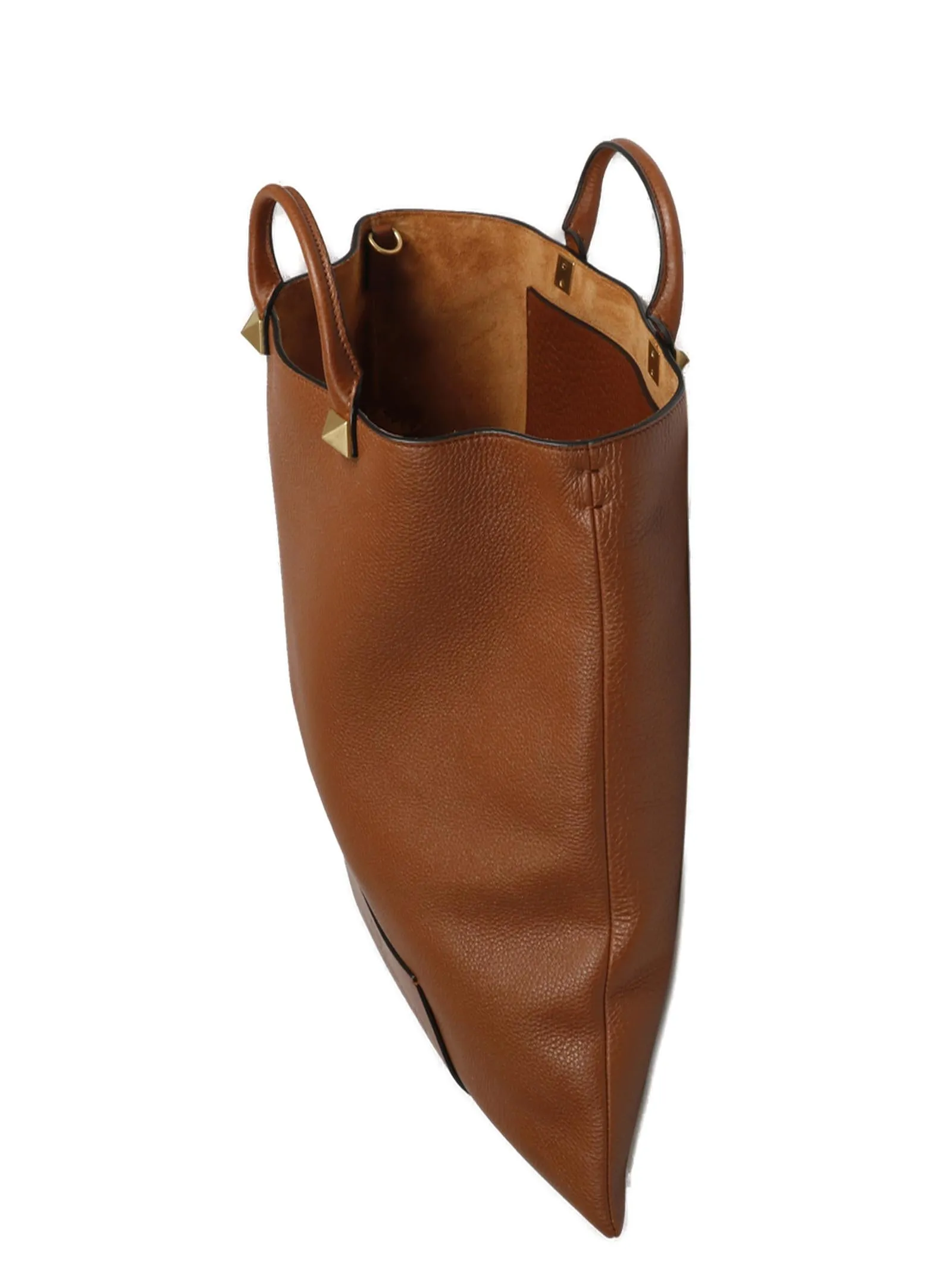 Valentino Garavani Rockstud Logo Patch Tote Bag