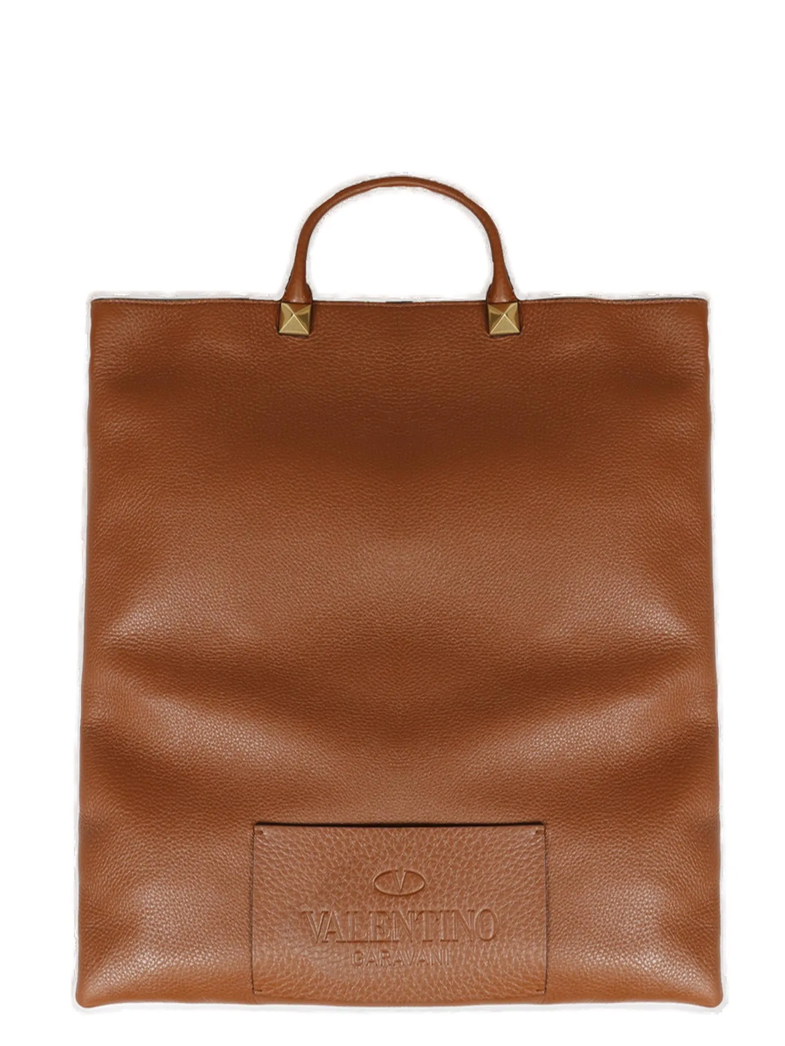 Valentino Garavani Rockstud Logo Patch Tote Bag