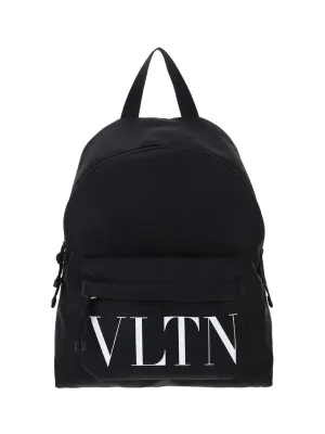 Valentino VLTN Logo Printed Backpack