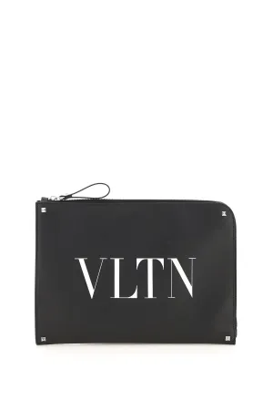 Valentino VLTN Logo Printed Document Holder