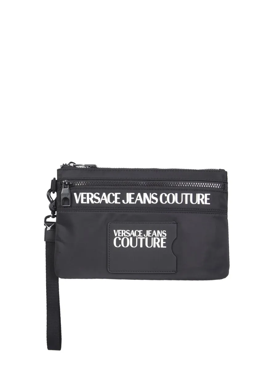 Versace Jeans Couture Logo Patch Baroque Pouch
