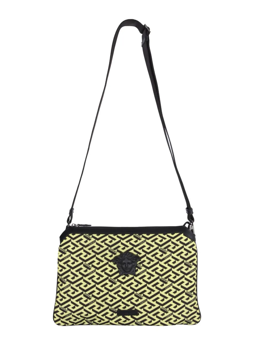 Versace The Greek Signature Logo Plaque Laptop Bag